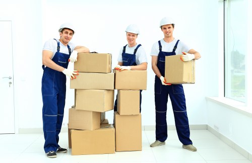 Professional student removals service in Muswellhill handling packed boxes