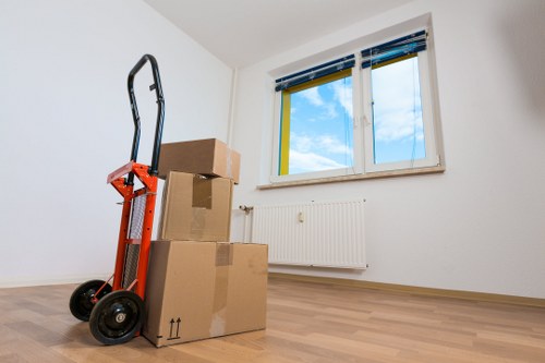 Packing student belongings for removals in Muswellhill